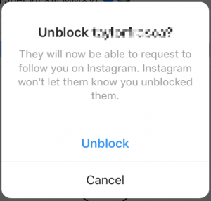 Instagram not found user unblock Locked Out